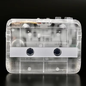 Lecteur de cassettes BT transparent avec radio FM, fonction d'inversion automatique, alimenté par piles AA, pour la maison, l'école et les voyages, lecteur de cassettes rétro - Product Image 5