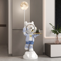 Offre Spéciale : Grande Figurine Créative en Résine Motif Astronaute Animal, Décoration Souple Peinte à la Main pour Sol, Idéale pour Noël