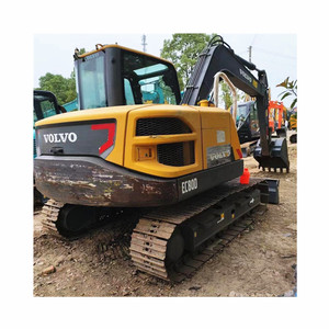Mini excavadora de uso doméstico con orugas hidráulicas, excavadora usada de 8 toneladas Volvo EC80D EC55 EC80 EC140 EC240 en stock - Product Image 3