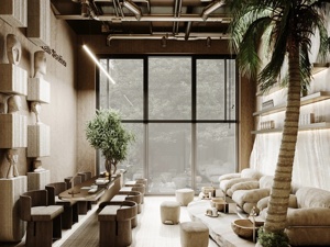 Renovación de Interiores para Centro de Belleza y Spa de Cabello y Uñas con Zona de Exhibición Arqueada de Piedra y Mobiliario Comercial - Product Image 6