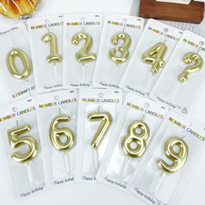 Bougies d'<span class=keywords><strong>anniversaire</strong></span> numérotées pour la décoration de la maison, très vendues, pour les fêtes, en gros, bougies d'<span class=keywords><strong>anniversaire</strong></span> métalliques à dégradé de couleurs - Product Image 3