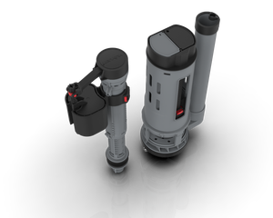 6001 + 1301, mécanisme de chasse d'eau raccord de réservoir de toilette soupape de vidange soupape de <span class=keywords><strong>remplissage</strong></span> accessoires de toilette - Product Image 1