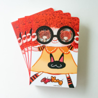 Cuaderno de dibujos animados tallados en 3D OEM personalizado diario creativo Premium regalo cultural divertido recuerdo personalizado