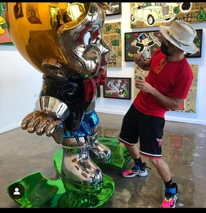 Sculpture Électroplaquée en Résine Fibre de Verre <span class=keywords><strong>Monopoly</strong></span> Richie Rich Sac d'Argent Homme Riche Design Artistique 3D ART Personnalisé - Product Image 2