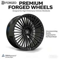 Nouvelles jantes forgées GUDE de dix mille tonnes pour Mercedes Audi, jantes en alliage d'aluminium personnalisées de 17 à 23 pouces, finition noire 20 mm/25 mm