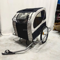 Meilleure vente SXT TOOLS pliant robuste en acier inoxydable vélo Pet remorque Durable 50kg roulement à rouleaux véhicule de remorquage nouveau