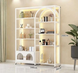 Vitrine d'exposition multi-niveaux éclairée pour <span class=keywords><strong>salon</strong></span> <span class=keywords><strong>de</strong></span> beauté, <span class=keywords><strong>salon</strong></span> <span class=keywords><strong>de</strong></span> manucure, contient du vernis à ongles, du gel, des cosmétiques, étagère <span class=keywords><strong>de</strong></span> rangement commerciale - Product Image 2