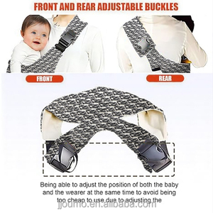 Marsupio Ergonomico Moderno in Cotone Certificato EN per Neonati, con Telaio in Acciaio Inossidabile, Capacità di Carico 15kg, Pieghevole, per Bambini - Product Image 4
