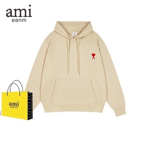 <span class=keywords><strong>Felpa</strong></span> con Cappuccio Larga Casual da Uomo <span class=keywords><strong>AMI</strong></span> EANM, Top Invernale alla Moda con Ricamo a Lettera 'A' e Tecniche di Tintura Digitale, Bestseller - Product Image 4