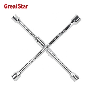 Llave Universal Compacta Plegable con Recubrimiento de Cromo, Llave para Tuercas de Rueda, 4 Vías, 14 Pulgadas, para Cambio de Neumáticos de Repuesto - Product Image 6