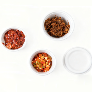 Coppette per Salse Ecologiche Monouso in Bagassa Rotonde da 1oz con Coperchio Adatte al <span class=keywords><strong>Microonde</strong></span> - Product Image 4