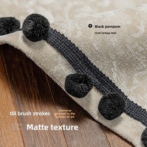 Cortinas Opacas de Chenilla Jacquard Estilo Francés Vintage con Diseño de Plantas y Alto Nivel de Oscurecimiento, Estilo <span class=keywords><strong>Downton</strong></span> Abbey para Dormitorio - Product Image 2