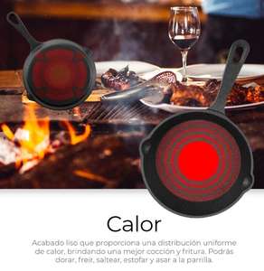 Raganet, Juego De 3 Sartenes De Hierro Fundido Con Mangas Largas, Resistentes Y Antiadherentes - Product Image 4