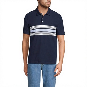 Polo de manga corta con corte ajustado para hombre, con aberturas laterales, camisa deportiva informal para golf, cómoda, transpirable, de primera calidad - Product Image 6