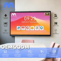 Pizarra Interactiva Inteligente MIDA 4K, Pantalla Inalámbrica con 20 Puntos Táctiles, para Compartir en Reuniones de Negocios, Oficinas y Salas de Juntas