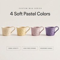 Mug en céramique vierge 300 ml, vente en gros, fait main martelé, pour café, thé, lait, logo personnalisé, cadeau pour la maison et le bureau