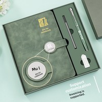 Coffret Cadeau Carnet de Notes A5 Personnalisé en Cuir Souple Épais pour Bureau, Journal avec Impression de LOGO Optionnelle, Style Chinois Élégant