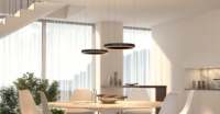 Lampe suspendue LED minimaliste moderne, à intensité variable, 2700-6400K, pour salon, salle à manger, chambre à coucher, îlot de cuisine, plafonnier