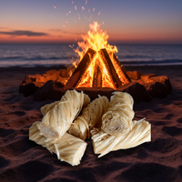 Allume-feu en cire de paraffine parfaite avec des caractéristiques portables et coupe-vent pour les accessoires de cuisine en plein air, barbecue, grillades