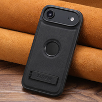 Coque de téléphone SUTENI pour iPhone 18 Pro Max avec support magnétique, chargement sans fil, finition givrée, aspect cuir de luxe, compatible 17 16 Plus 15 14 13 12