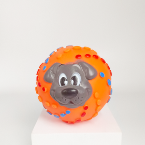 Giocattolo Interattivo per Cani a Forma di Palla con Faccia di Cane, Ecologico, <span class=keywords><strong>Squeaky</strong></span>, per Pulizia Denti, Vari Stili, Vendita all'Ingrosso - Product Image 4