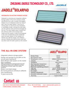 JIADELE-<span class=keywords><strong>Chauffe</strong></span>-<span class=keywords><strong>eau</strong></span> solaire à panneaux PV compacts sans réservoir, système de chauffage de l'<span class=keywords><strong>eau</strong></span> à haute pression <span class=keywords><strong>200L</strong></span> avec Keymark solaire, nouveauté 2023 - Product Image 5