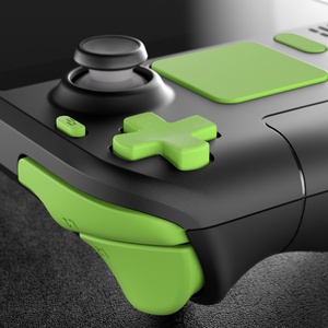 EXtremeRate – Boutons de remplacement complets personnalisés verts (D-pad, gâchettes, touches d'action) pour console portable Steam Deck LCD - Product Image 4