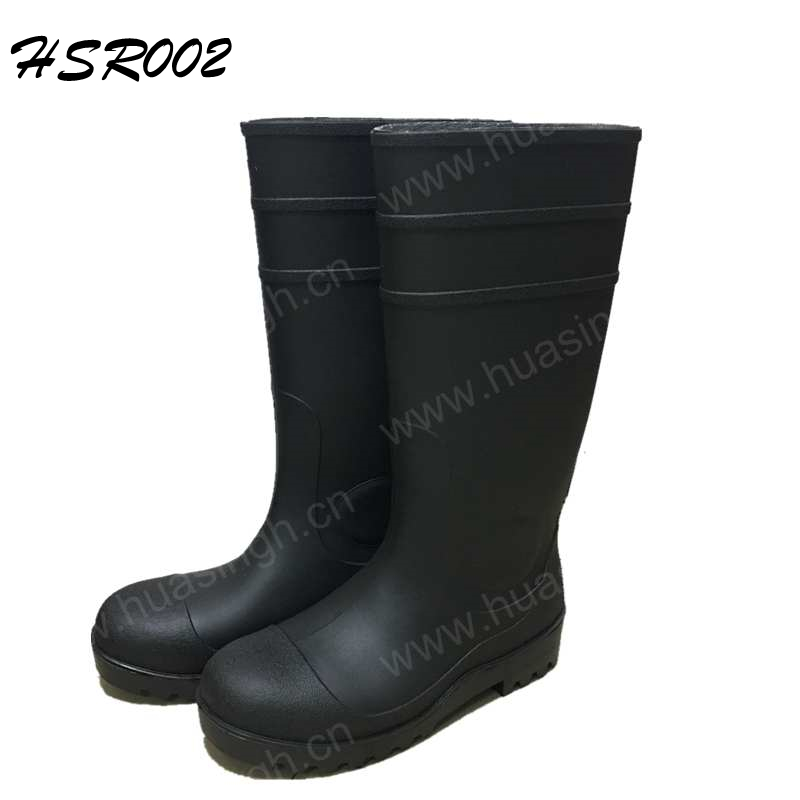FCL, лидер продаж, длинные трубчатые противоскользящие ПВХ резиновые сапоги, водонепроницаемые стальные пластины, резиновые сапоги HSR002