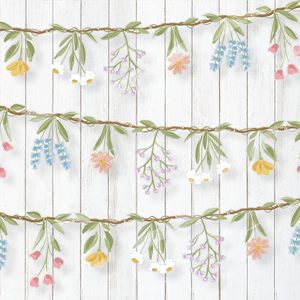 Guirnalda Decorativa de Flores Silvestres con Diseño de Jardín de Ensueño DAMAI, Pancarta de PVC de Doble Cara para Bodas, Picnics y Fiestas de Cumpleaños - Product Image 1