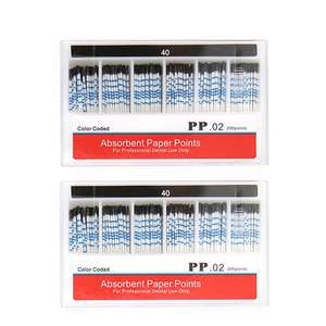 Manuelle Zahnärztliche Hochabsorbierende Papierpunkte PP 02-Konik <span class=keywords><strong>200</strong></span> Stück/Box 15-40 #   45-80 #   CE-zertifiziert Klasse II - Product Image 6