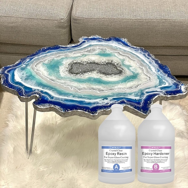Epoxy Resin Crystal Clear Art Epoxy Resin Waterproof and UV Art Epoxy and Table Coating Epoxy Resin