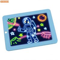 Tablet Grafis scrittura tavoletta LED rosso schizzo tavolo pittura Magic Pad PC scrittura Tablet per bambini fluorescenza bambini tavolo da disegno giocattoli