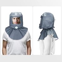 Casque de sablage Futureshield NK-SH-11 respirant et réutilisable à 2 couches, anti-poussière/vent/coupures/égratignures, équipement de protection abrasif