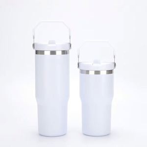 Vaso Térmico de Acero Inoxidable para Bebidas con Asa de Transporte Cómoda, Taza Aislada de 20 oz para Auto y Oficina - Product Image 6