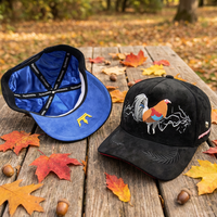 Casquettes Barbas avec doublure en satin, broderie 3D personnalisée originale du fabricant, casquettes en daim Barbas, casquettes de baseball sportives à 5 panneaux Barbas