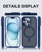 Coque de téléphone TPU PC pour IPhone16 Pro MAX avec protection anti-rayures compatibilité magnétique pour étui IPhone13 14 15 16 Pro