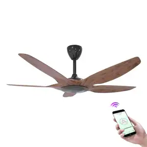 Dimmable Factory Wholesale Energy Saving Wooden Blades Windmill Pop Ceiling Fan Without Light