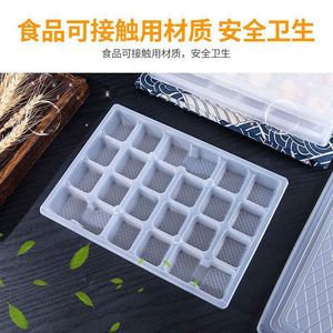 Mini Wonton <b>Container</b> 24 Compartments Plastic Food Storage <b>Box</b> For Frozen Takeout Breakfast Packaging - Product Image 4