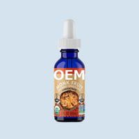 Édulcorant liquide naturel et biologique au fruit du moine OEM/ODM en gouttes, marque privée, sûr pour adultes