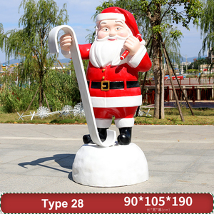 Estatua de Santa Claus de Resina de Alta Calidad Personalizada de Fábrica para Decoración Navideña de Exteriores - Product Image 2