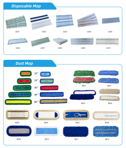 Recambio de Mopa Desechable de Microfibra con Rayas Azules, Económico y Personalizado, para Limpieza de Pisos en el Hogar, Cocina y Baño - Product Image 4
