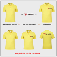 Chemises de golf personnalisées Tissu piqué 95% Polyester 5% Spandex T-shirts Polos Polos solides à séchage rapide pour hommes