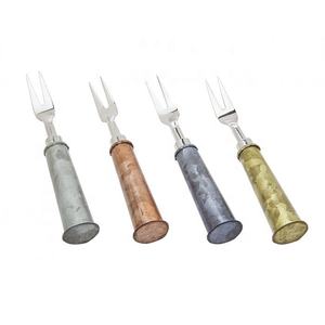 Natural Bamboo Handle Steel Fork Cutlery / <b>Flatware</b> <b>Set</b> - Product Image 3