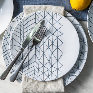 Service de table en céramique nouveau design, ensemble de vaisselle écologique 12 pièces pour hôtel et restaurant - Product Image 6