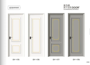 30x80 Modern beyaz yatak odası astarlanmalıdır Prehung iç kapı banyo boya için ücretsiz kapalı kapısı evler için - Product Image 4