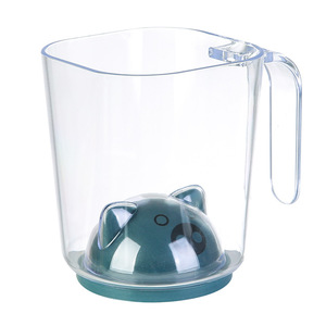 Transparent Toothbrush Cup With Pig Design For Kids And Students Bathroom Use Single Holder Modern Style - Product Image 1