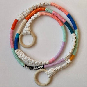 Cadeaux <span class=keywords><strong>de</strong></span> noël fait à la main coloré macramé transporter <span class=keywords><strong>sangle</strong></span> sac à bandoulière porte-<span class=keywords><strong>tapis</strong></span> <span class=keywords><strong>tapis</strong></span> <span class=keywords><strong>de</strong></span> <span class=keywords><strong>Yoga</strong></span> corde avec perles - Product Image 3