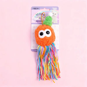 Juguete para Gatos de Peluche con Forma de Pulpo de Dibujos Animados, Material de Lana Suave y Duradero, Bola Colgante para Masticar, en Caja - Product Image 2