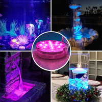 Lampe de plongée à LED colorée RVB pour aquarium Lampe de piscine étanche pour téléphone portable APP Télécommande Lampes de jardin