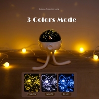 Pieuvre Rechargeable étoile LED veilleuse projecteur Mini étoile espace Projection lampe pour enfants pour la maison salon hôtel utilisation